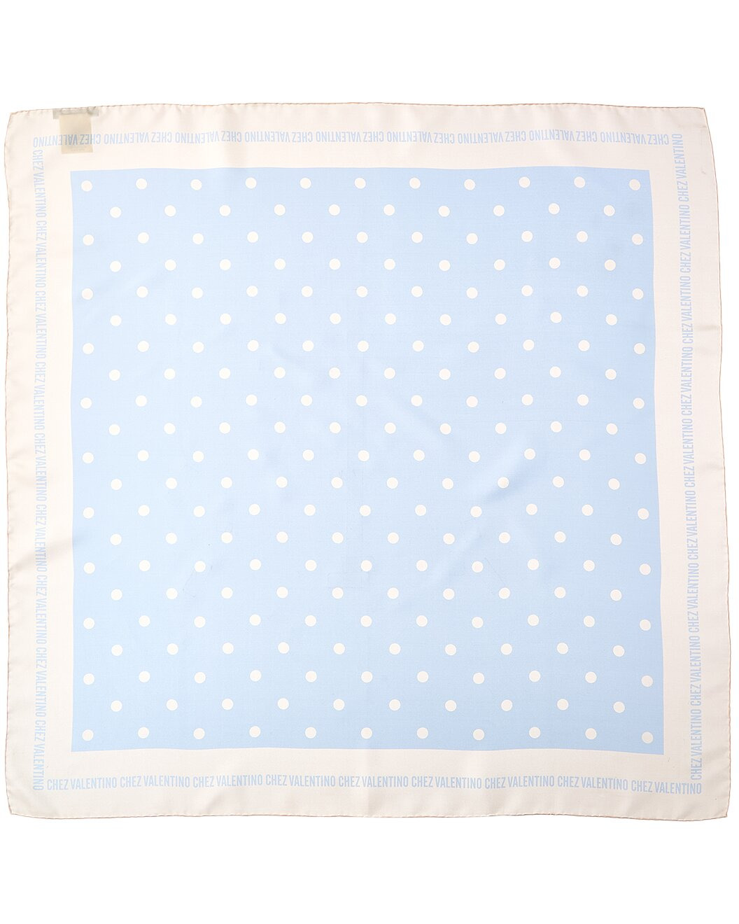 Valentino Chez Polka Dot Printed Silk Scarf - 1