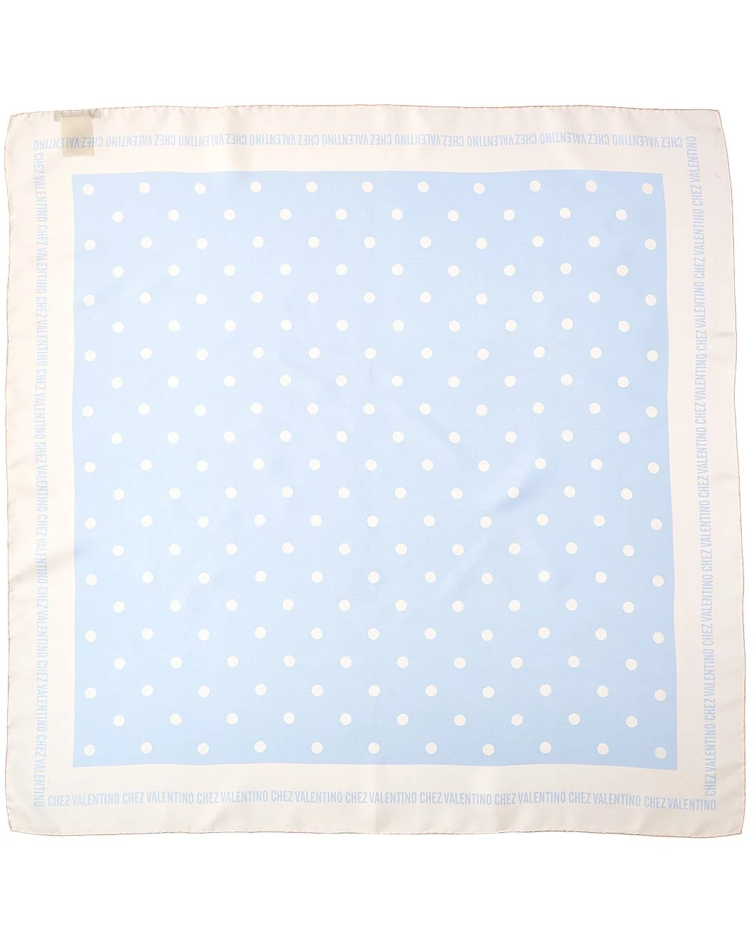 Valentino Chez Polka Dot Printed Silk Scarf - 1