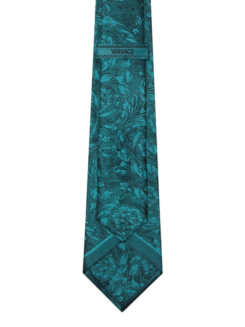VERSACE Barocco-jacquard tie outlook