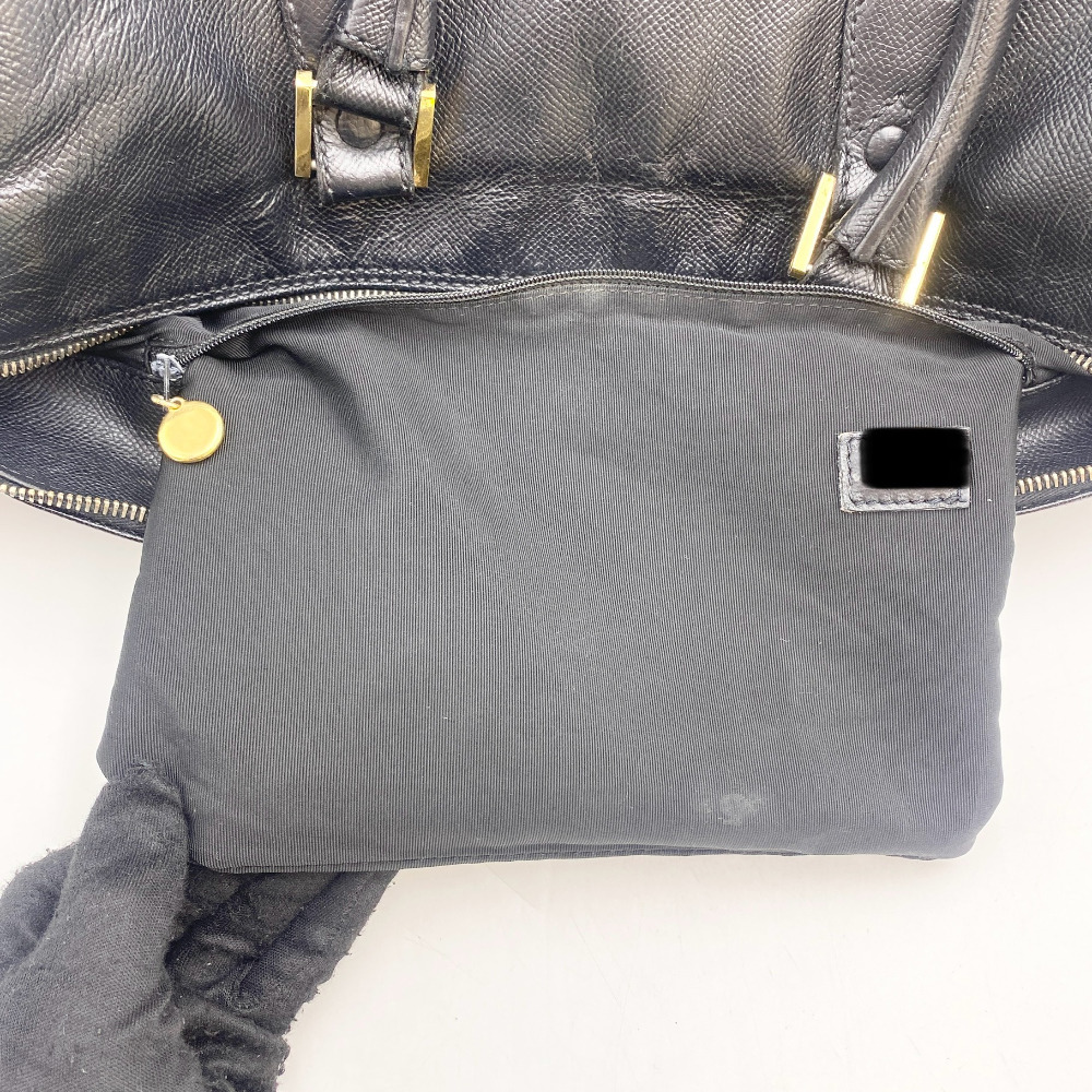 Chanel No. 5 Black Leather Duffel Bag - 16