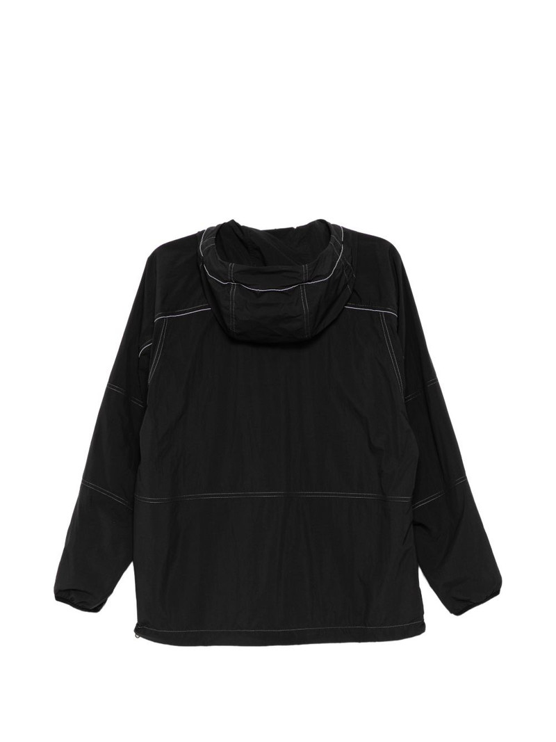 and Wander contrast-stitched logo-patch jacket outlook