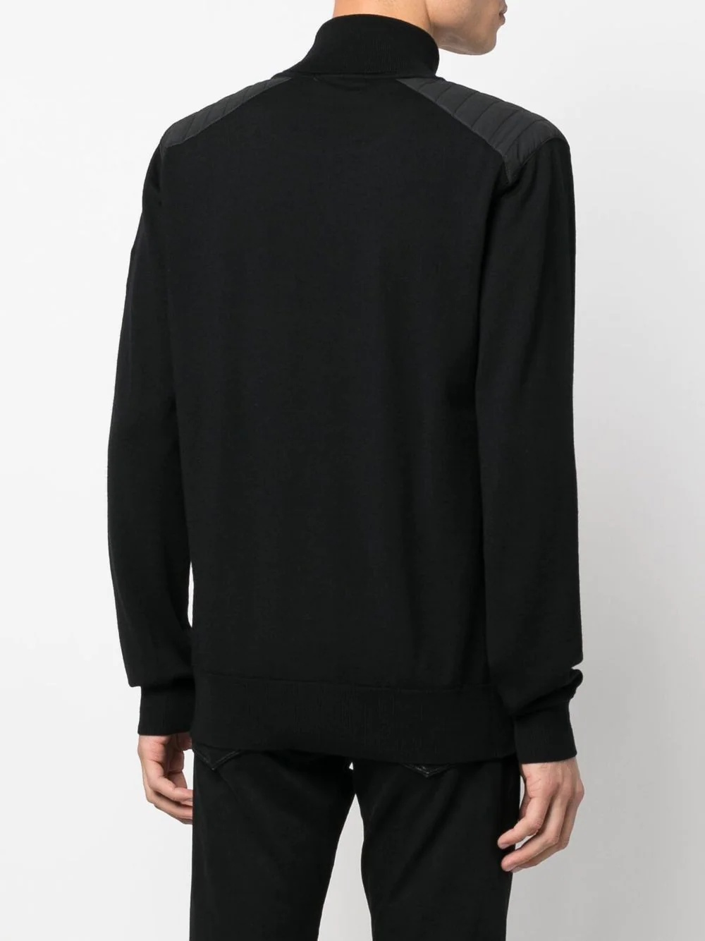 panelled roll-neck jumper - 4