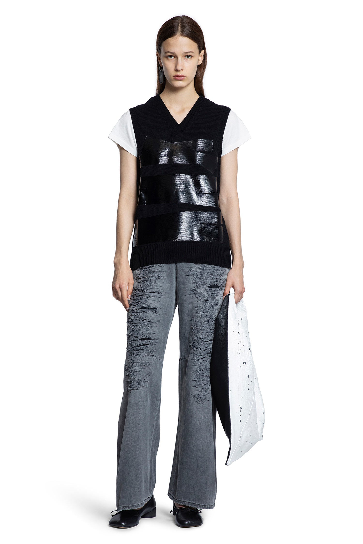 Taped-Label-Wool-Vest - 5