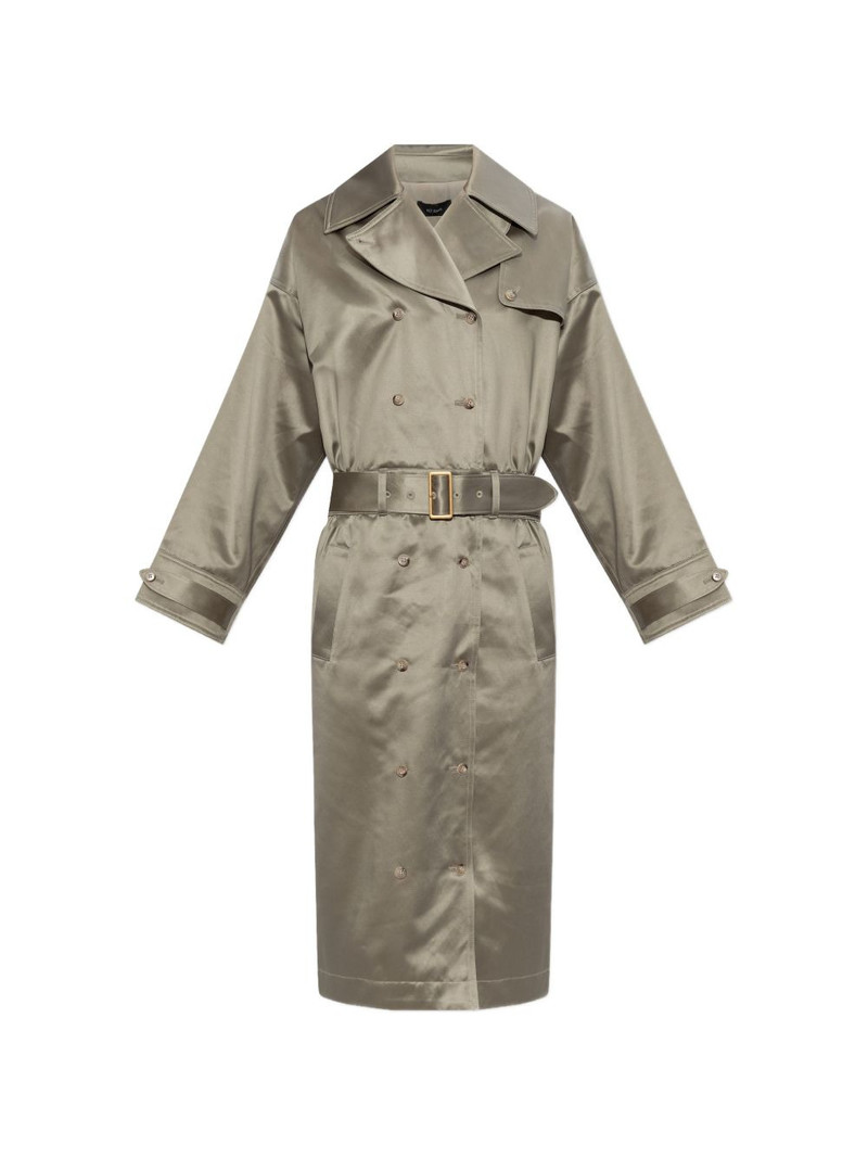 double-breasted belted midi dress 1