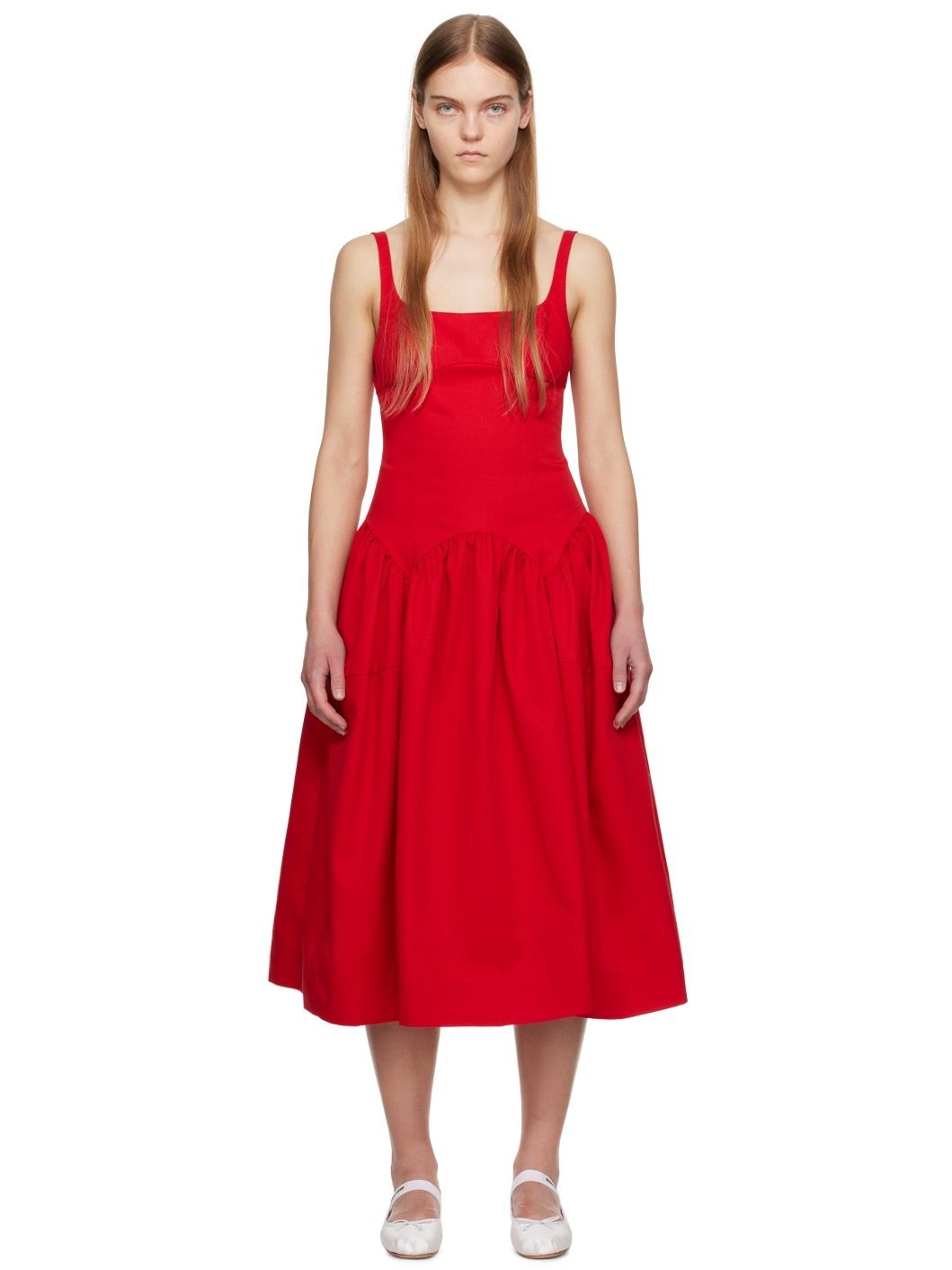 Red Cricket Midi Dress - 1