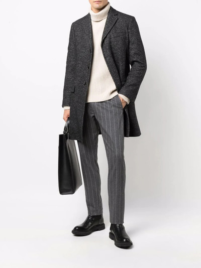 Salvatore Ferragamo speckled single-breasted coat outlook