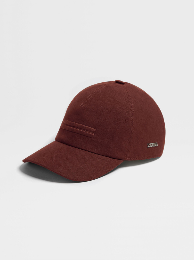 BRICK RED OASI LINO BASEBALL CAP 1
