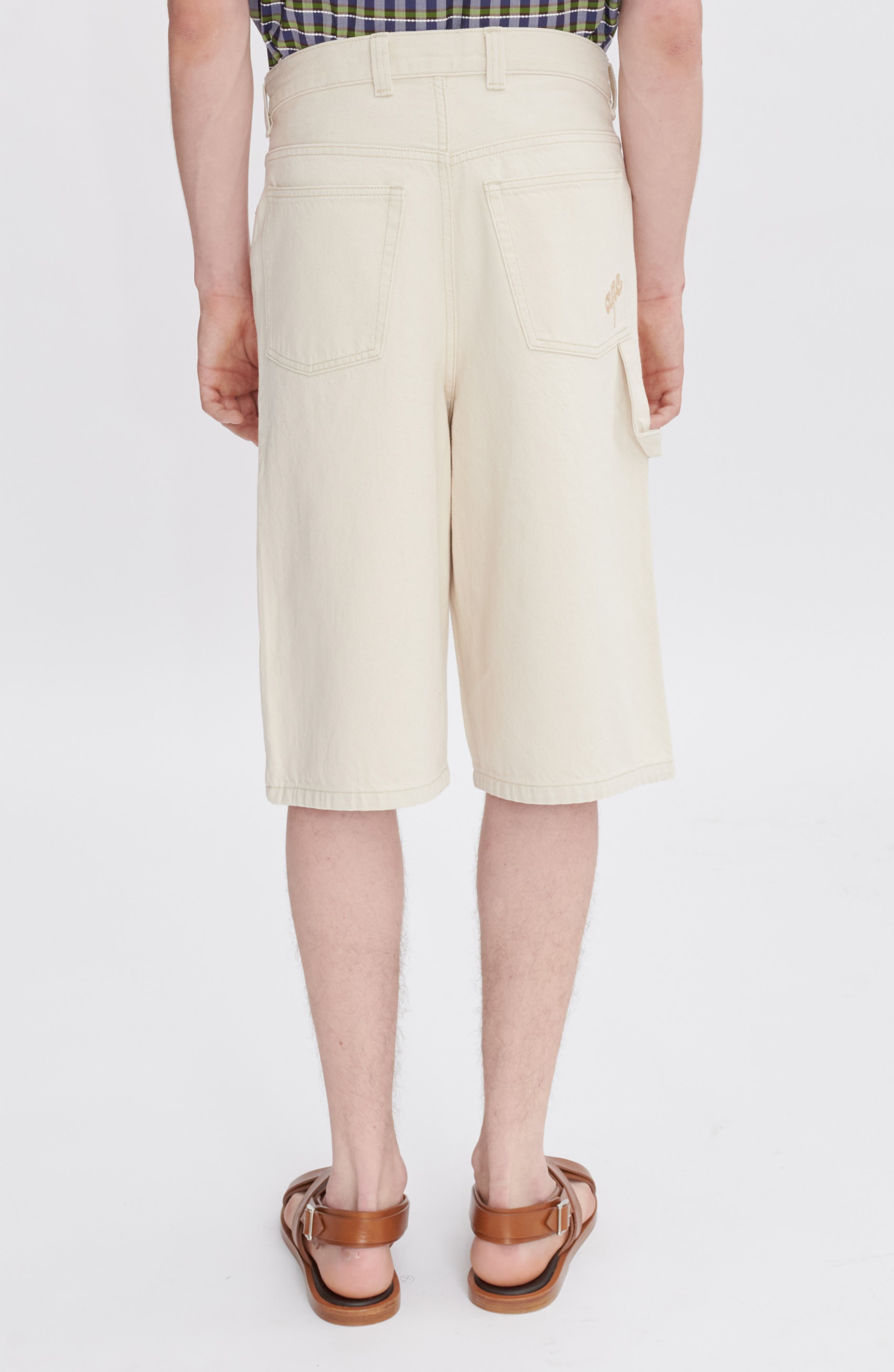 A.P.C. Westland Cotton Utility Shorts in Aad Ecru at Nordstrom - 2