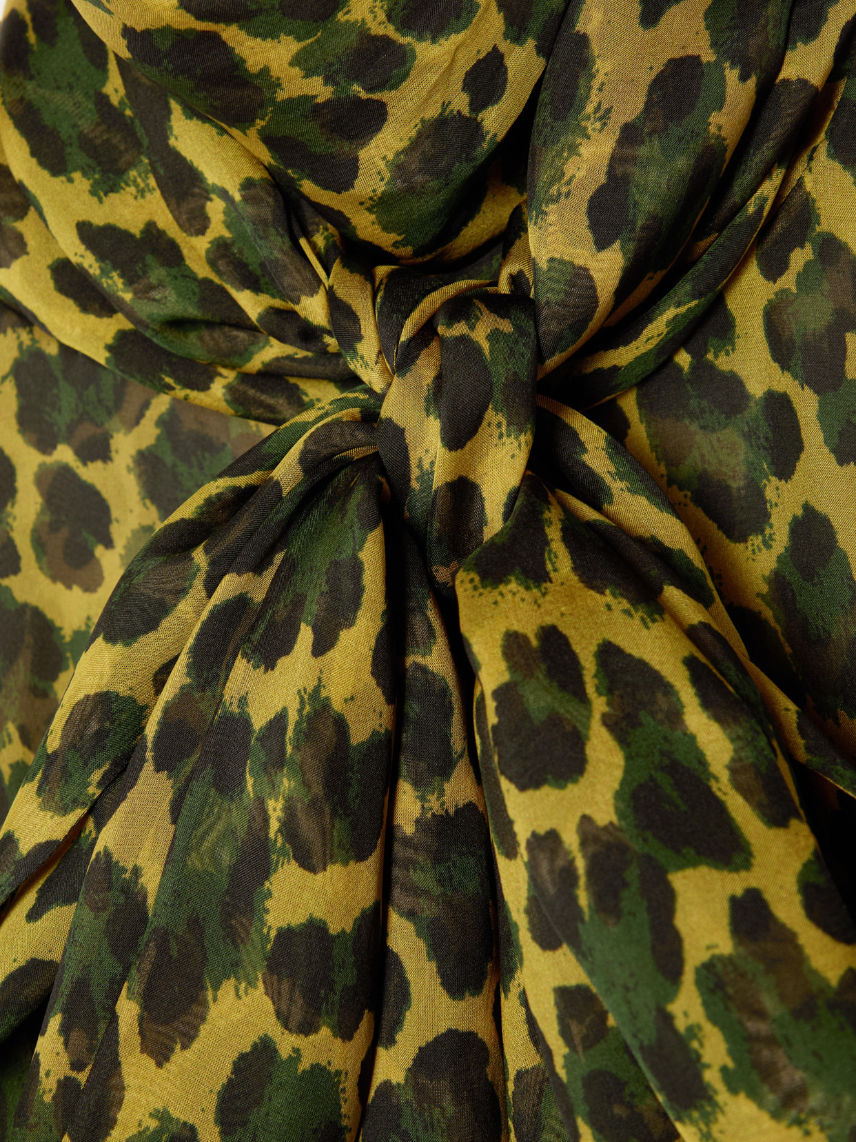Pussy-bow Leopard-print Silk-mousseline Blouse - 5