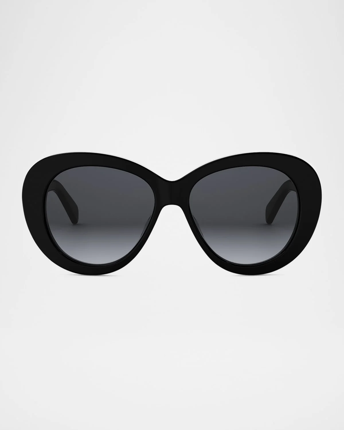Triomphe Logo Oval Acetate Sunglasses - 1
