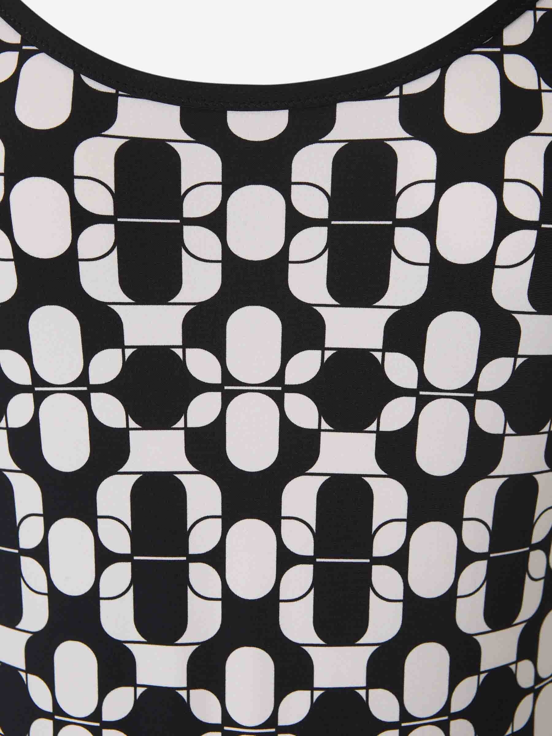 PRINTED ELASTIC SWIMSUIT - 3