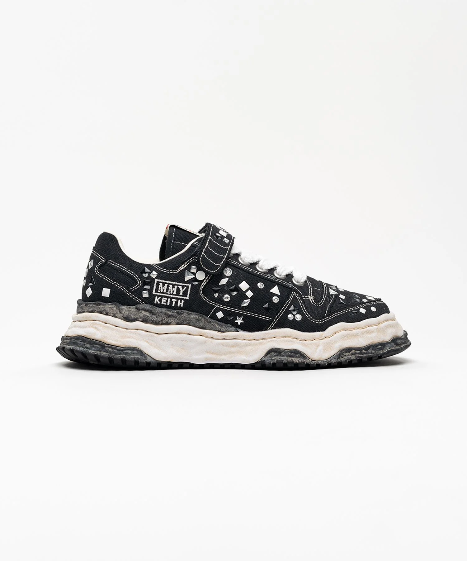"KEITH" OG Sole Embellished Canvas Low-top Sneaker - 1