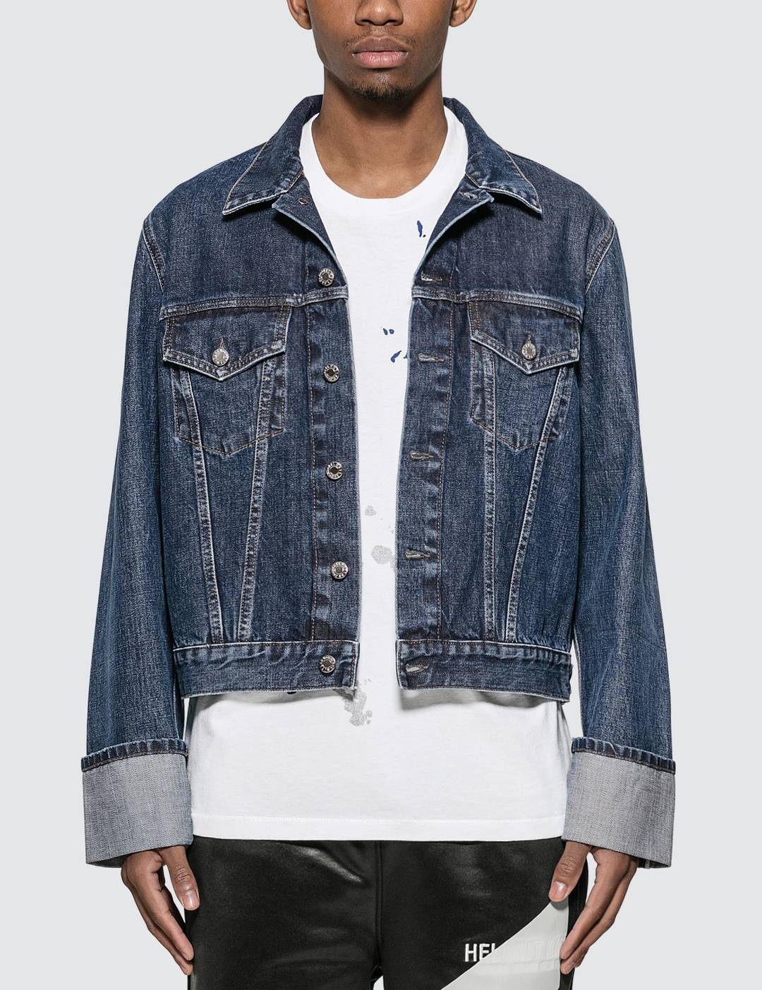 Cuffed Monogram Masc Trucker Jean Jacket - 1