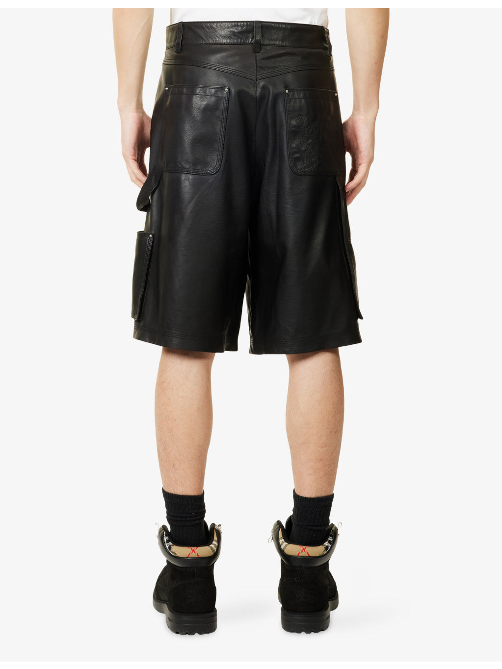 Leather Carpenter Shorts - 4