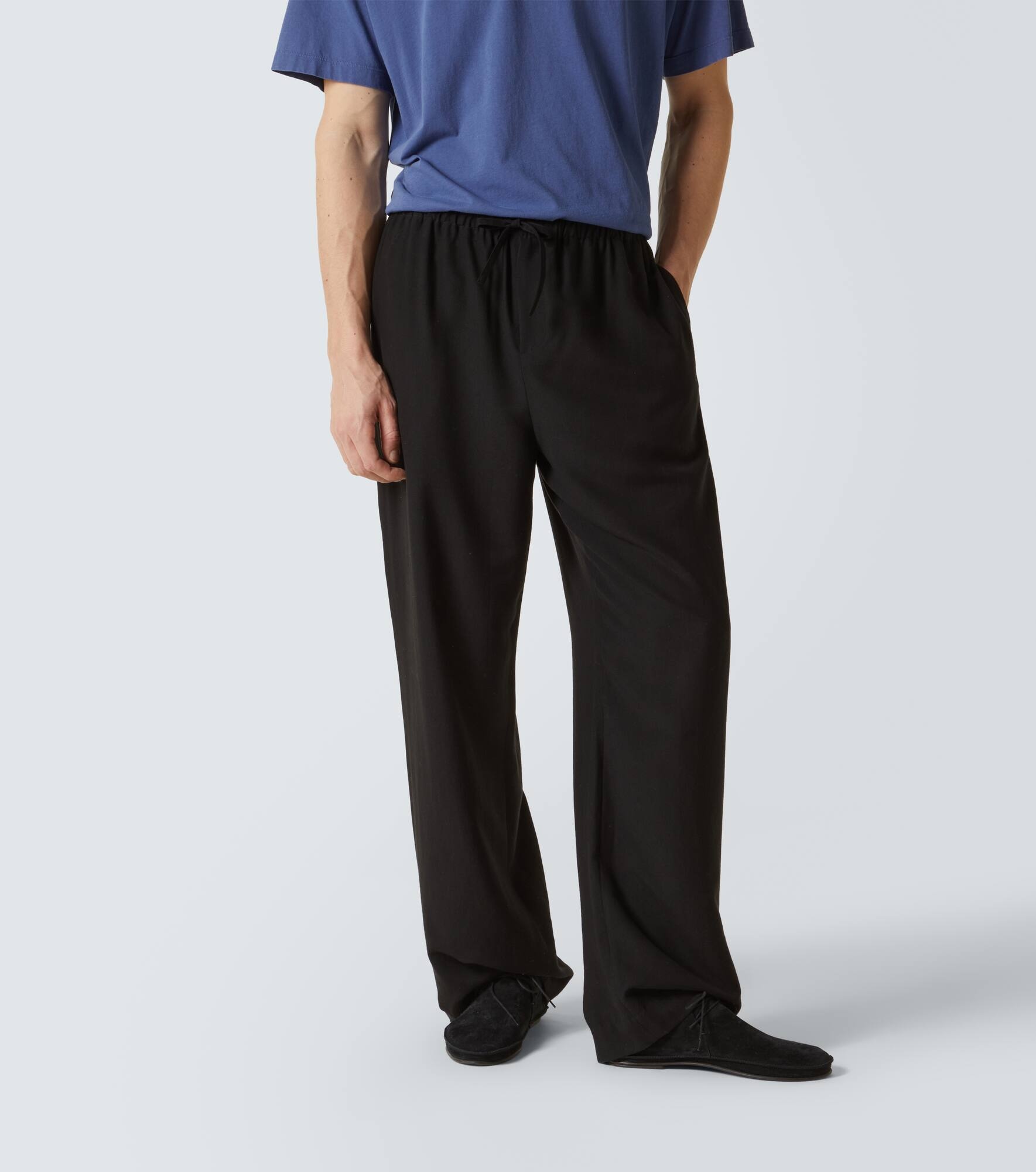 Xon cotton and silk wide-leg pants - 3