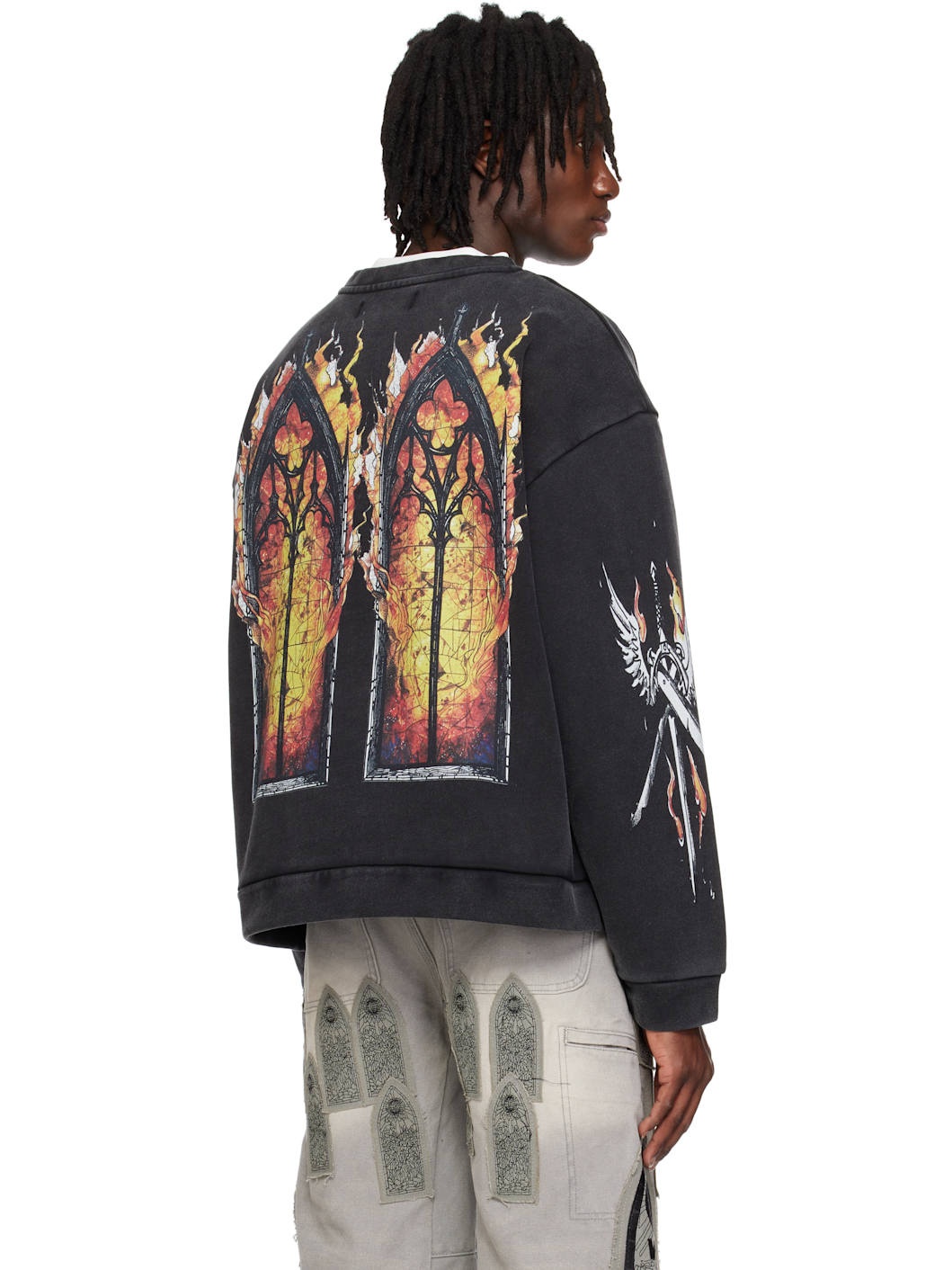 Black Ember Chapel Crewneck Sweatshirt - 3