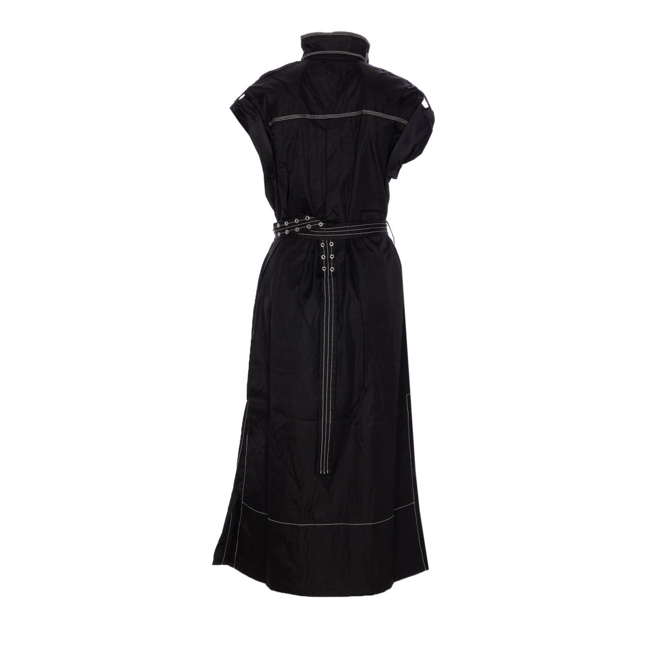 Ganni Women Duchesse Nylon Long Dress - 2