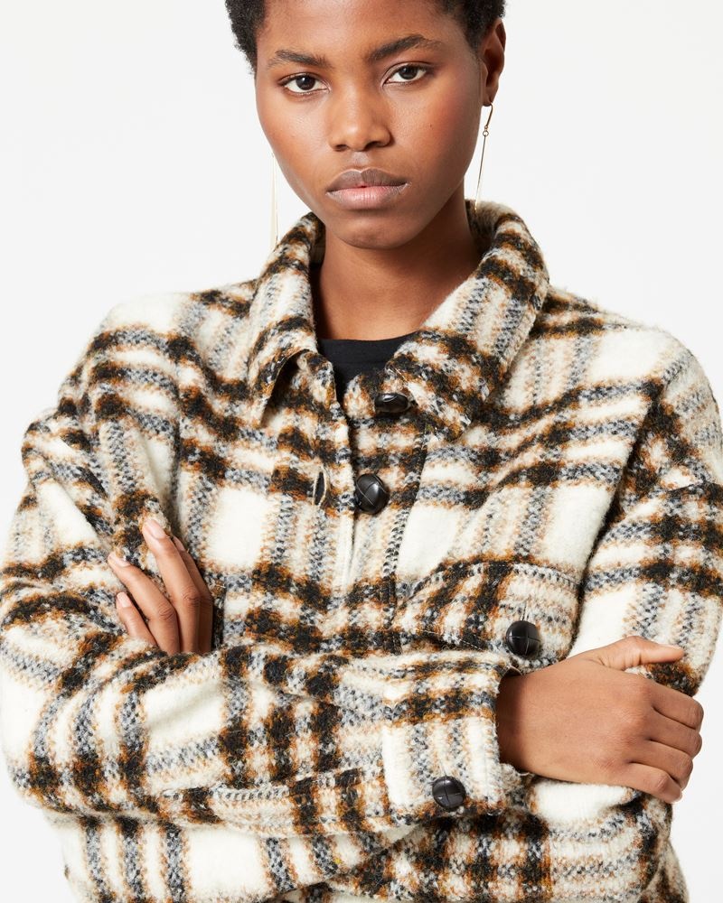 HARVELI CHECKED COAT - 3