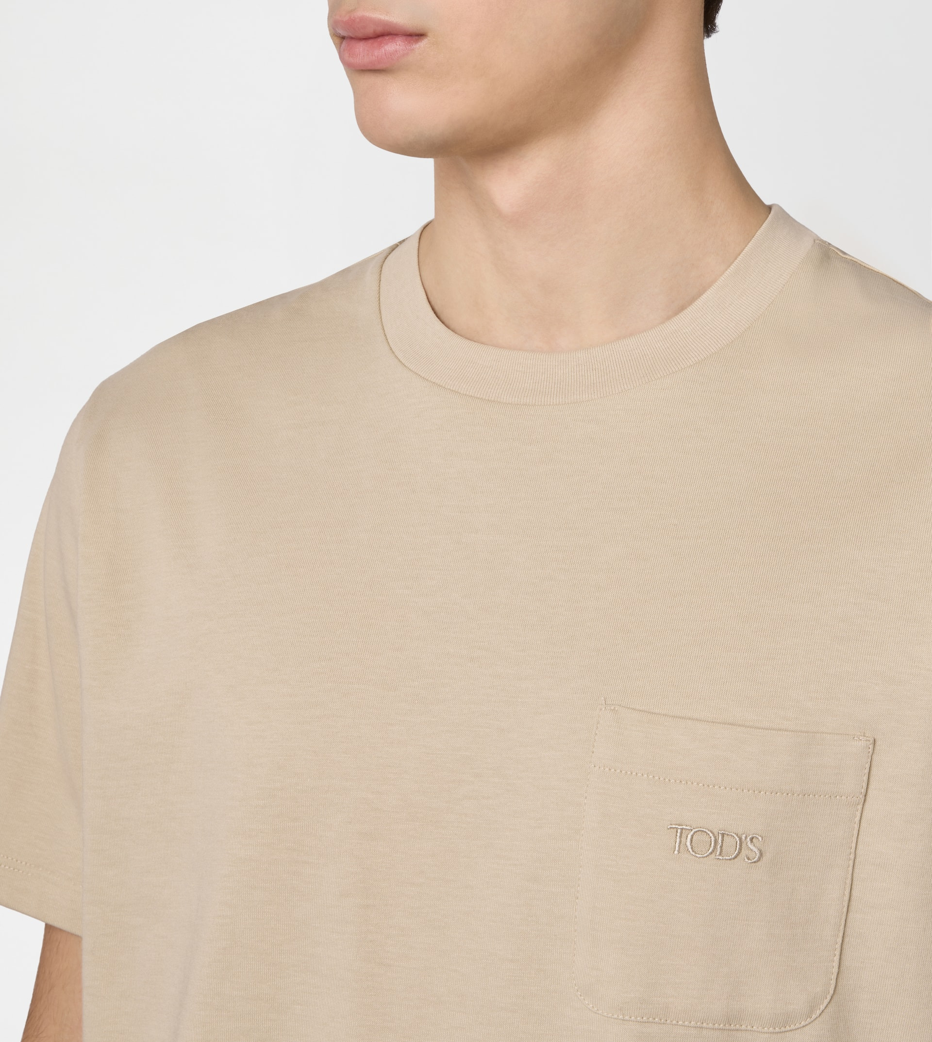 T-SHIRT IN JERSEY - BEIGE - 6
