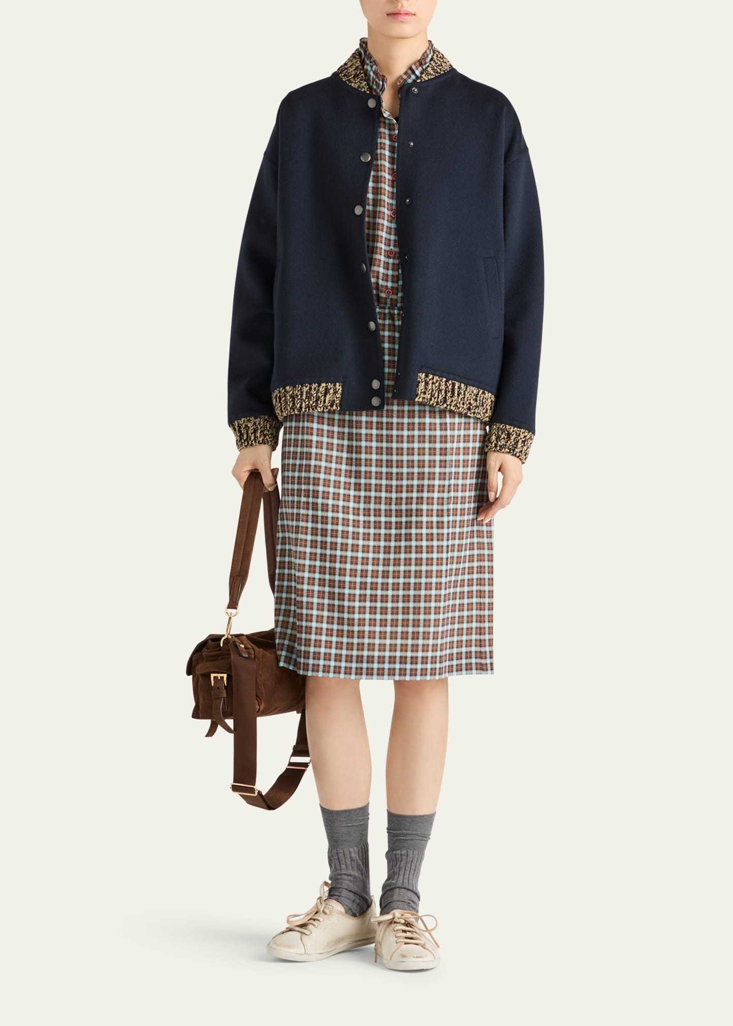 Double Cashmere and Wool Bomber Jacket - 2