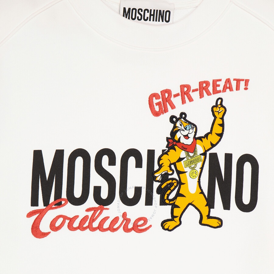 Moschino White X Kelloggs Tony The Tiger Graphic Sweatshirt - 7