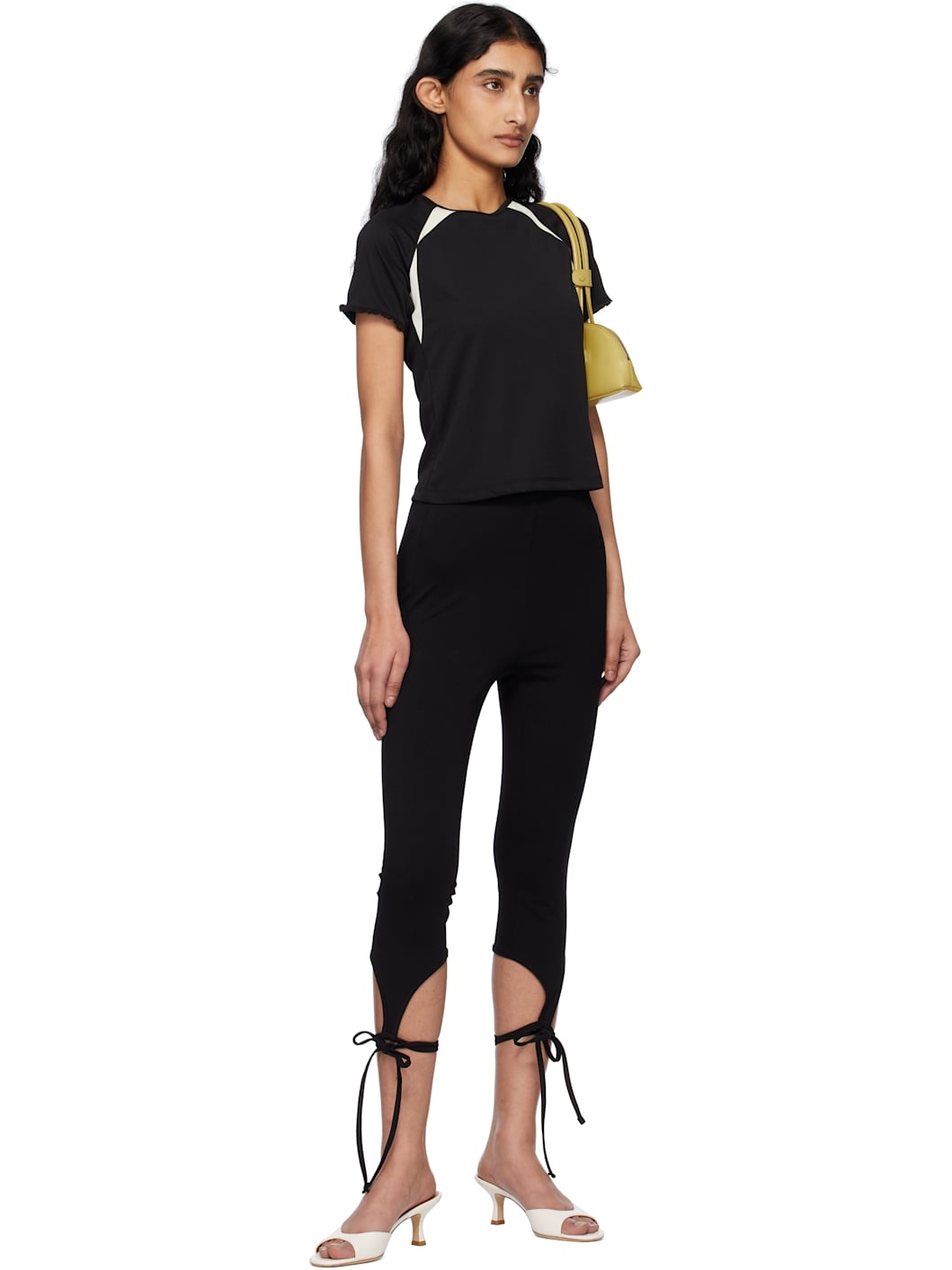 Black Frill Backless T-shirt - 4