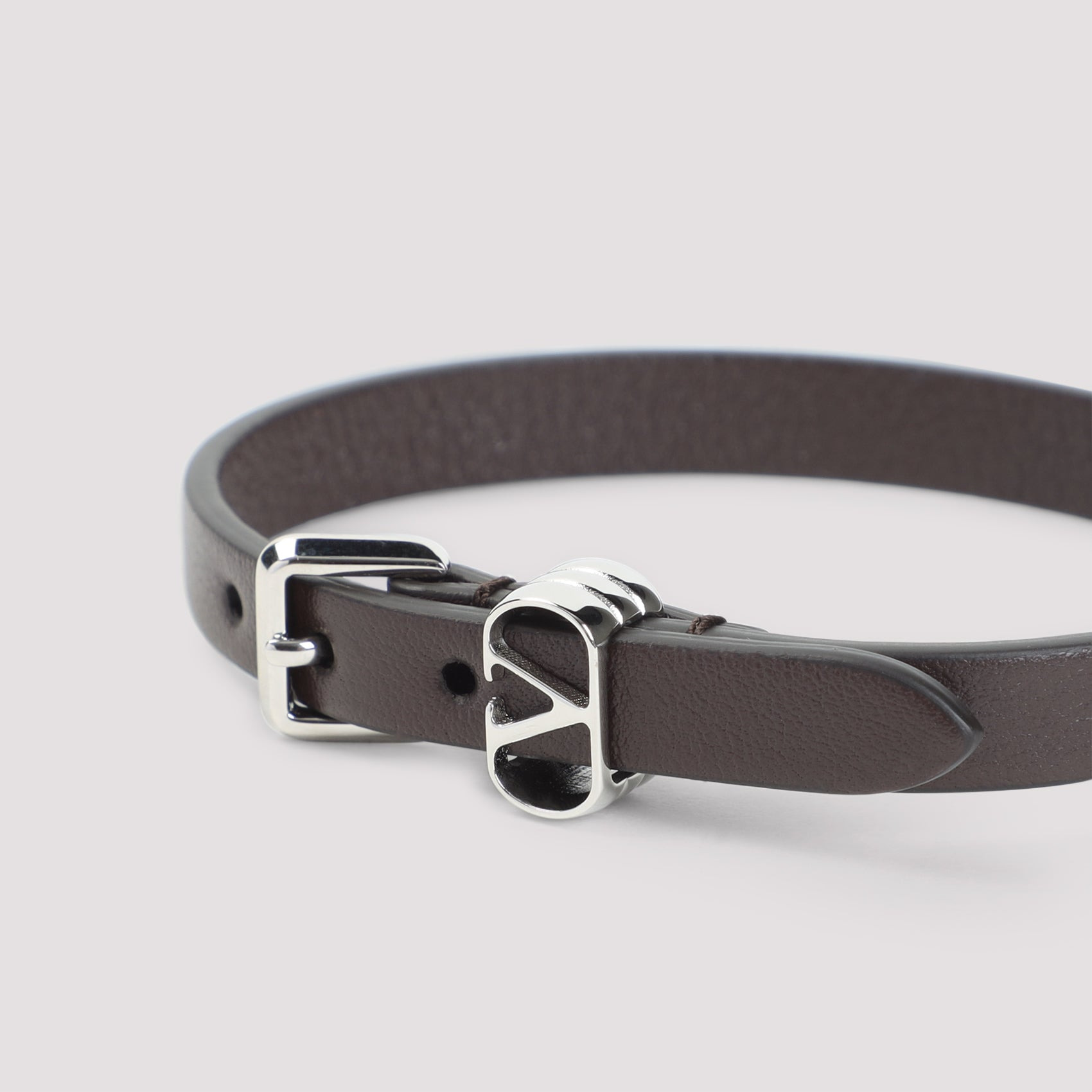 Valentino Garavani Ovalette Leather Bracelet Men - 2