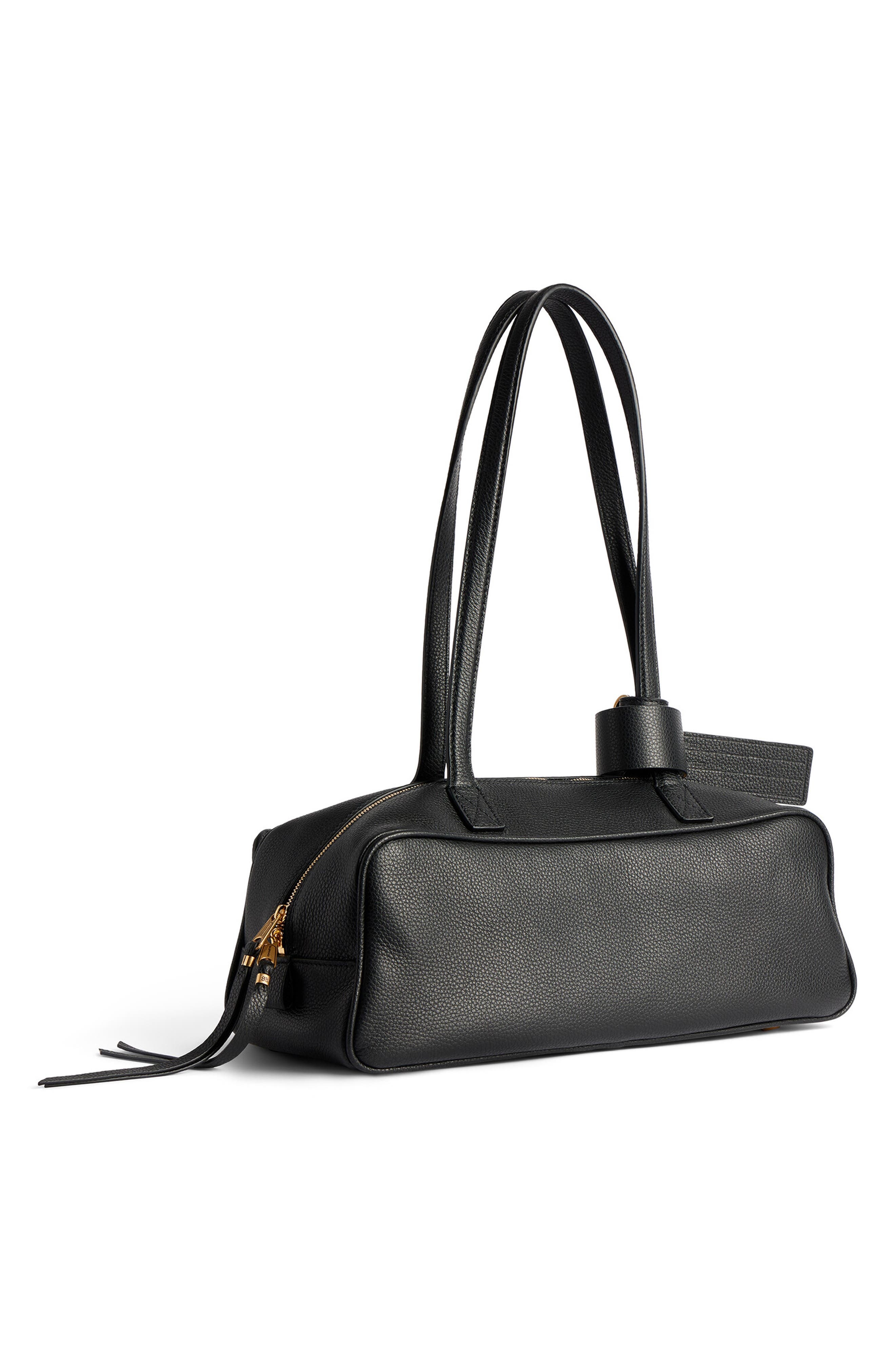 Balenciaga Small Bowling Leather Satchel in Black at Nordstrom - 3