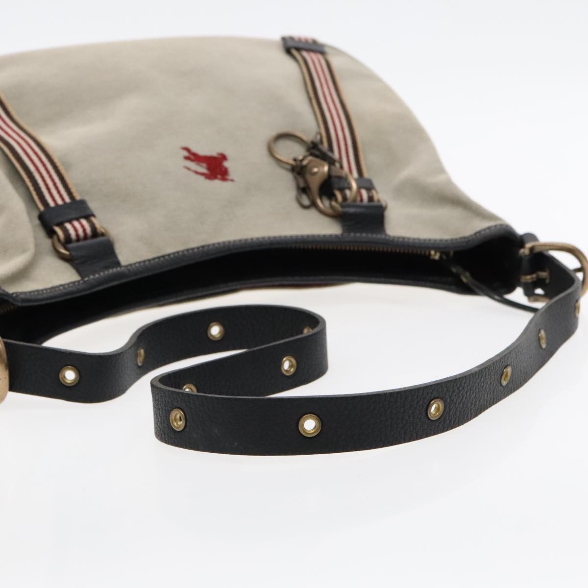 Burberry Blue Label Shoulder Bag Canvas Gray - 7