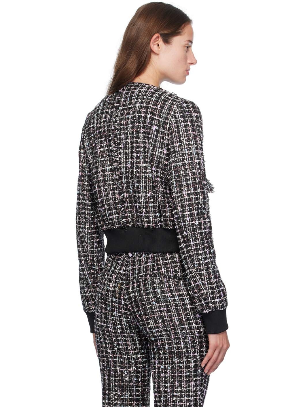 Black Cropped Jacket - 3