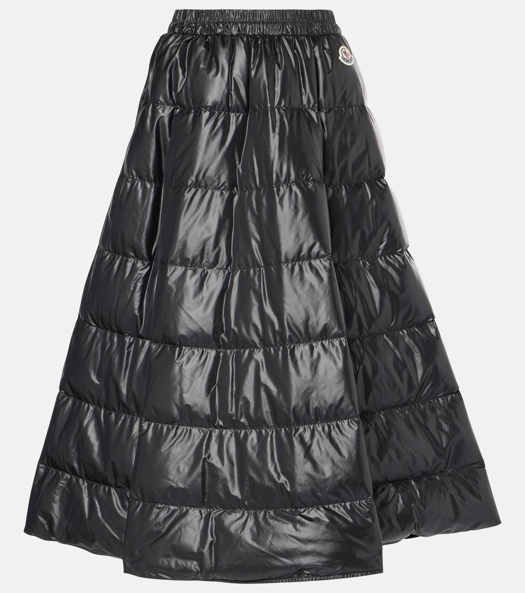 Quilted down midi skirt - 1