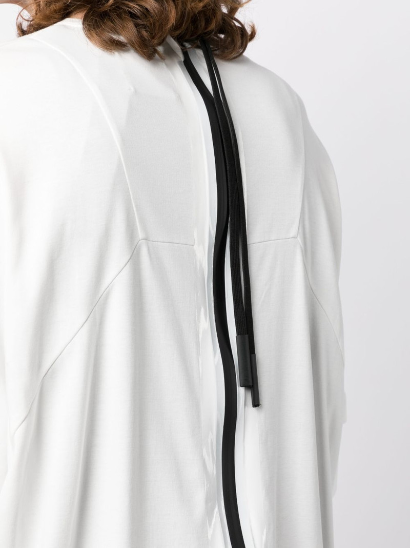 bow-detailed 면 T 셔츠 5