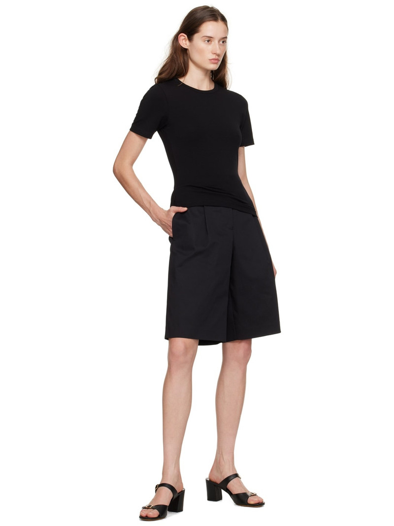 MATTEAU Black Fitted T-Shirt outlook