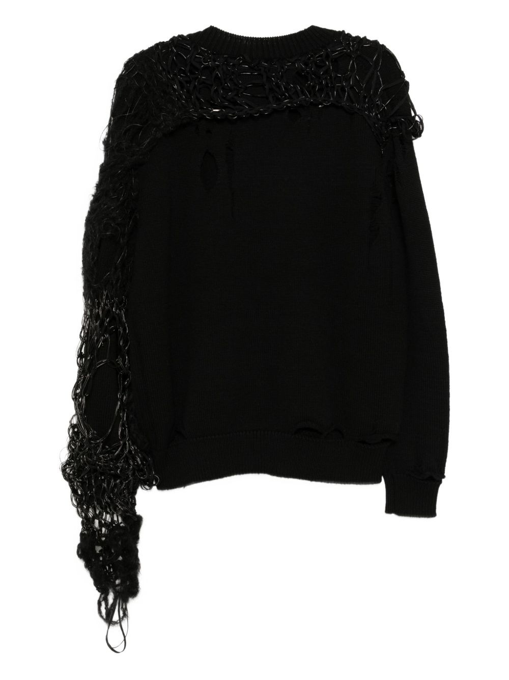 x Comme Des Garçons distressed jumper - 2