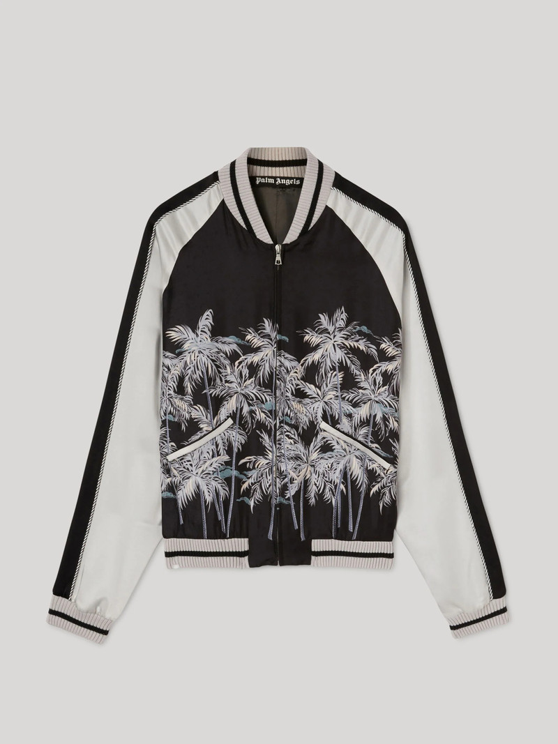 ジャケット・アウター palm tree jacket Palm Angels PALM TREE JACKET - PMEA110S22FAB0031001 | REVERSIBLE