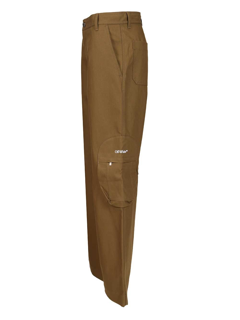 Bookish Cot Round Pkt Cargo P Beech/Whit Trousers White - 3