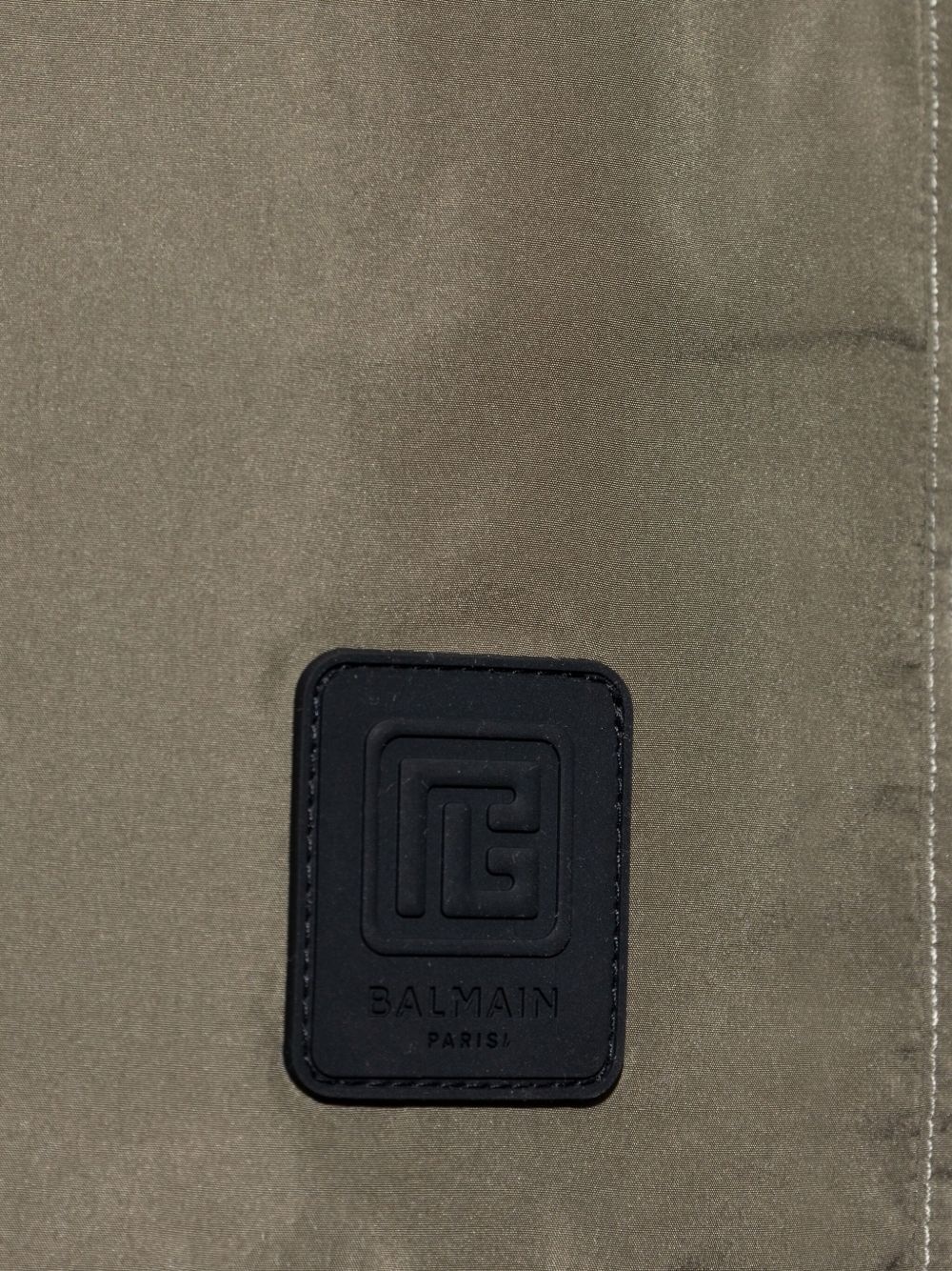logo-patch swim shorts - 4