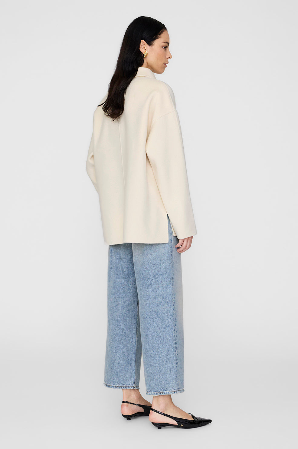 Luca Jacket - Ivory Cashmere Blend - 3