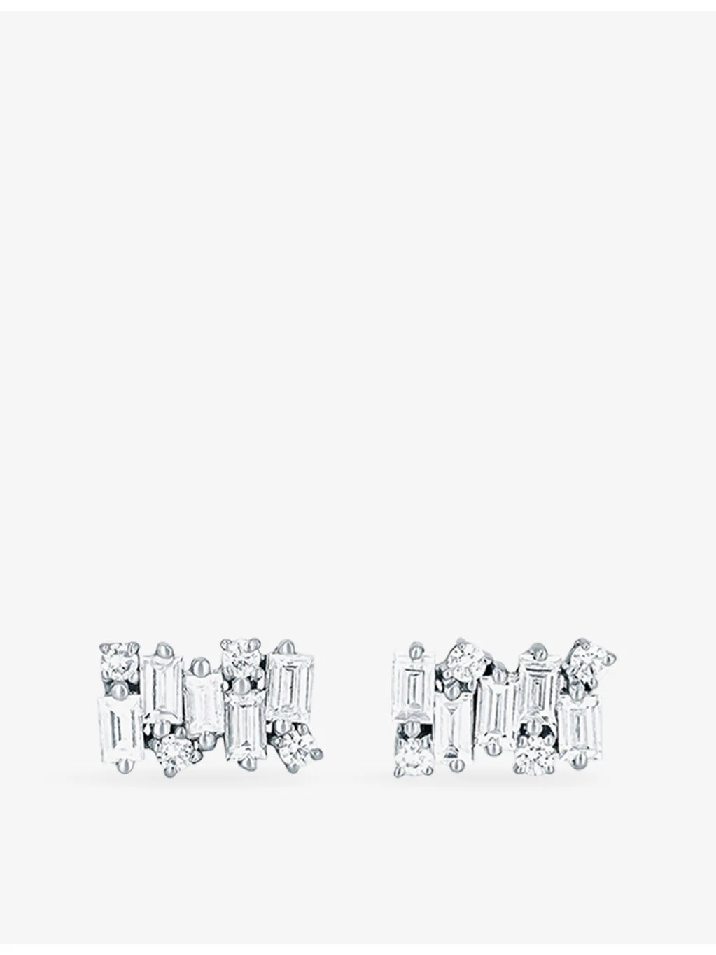 Fireworks 18ct white-gold and 0.5ct diamond earrings - 1