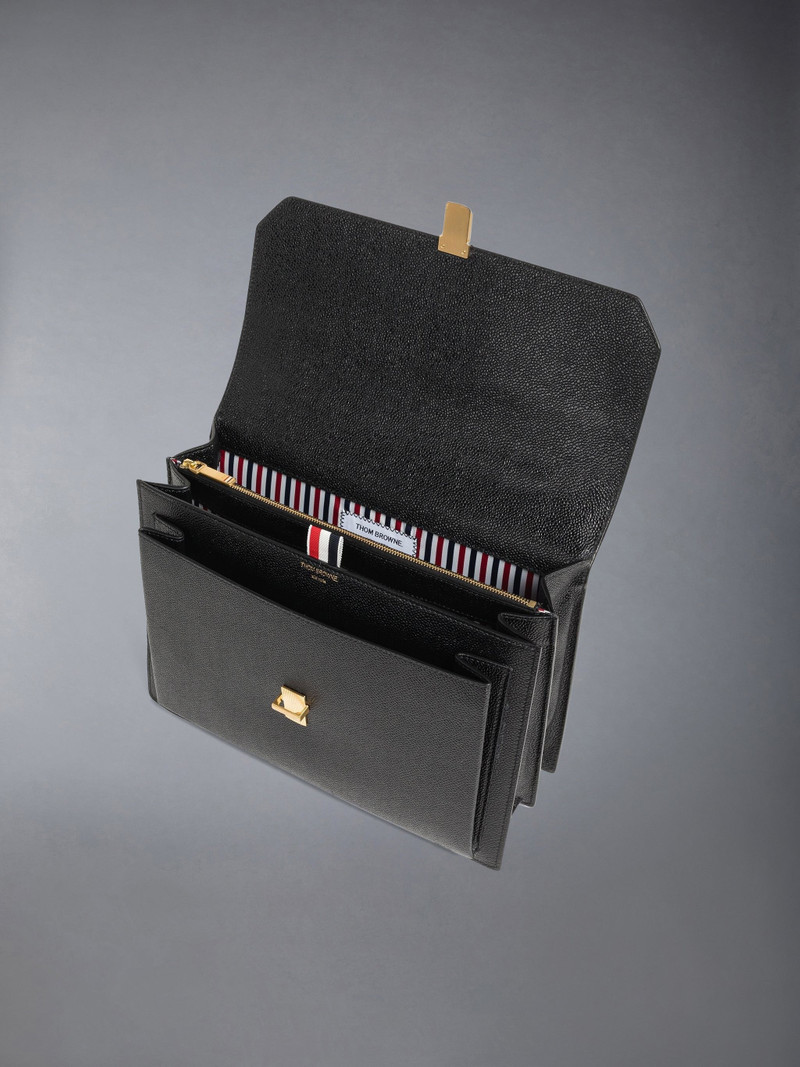 PEBBLE GRAIN DOUBLE SHOULDER STRAP SCHOOL BAG 4