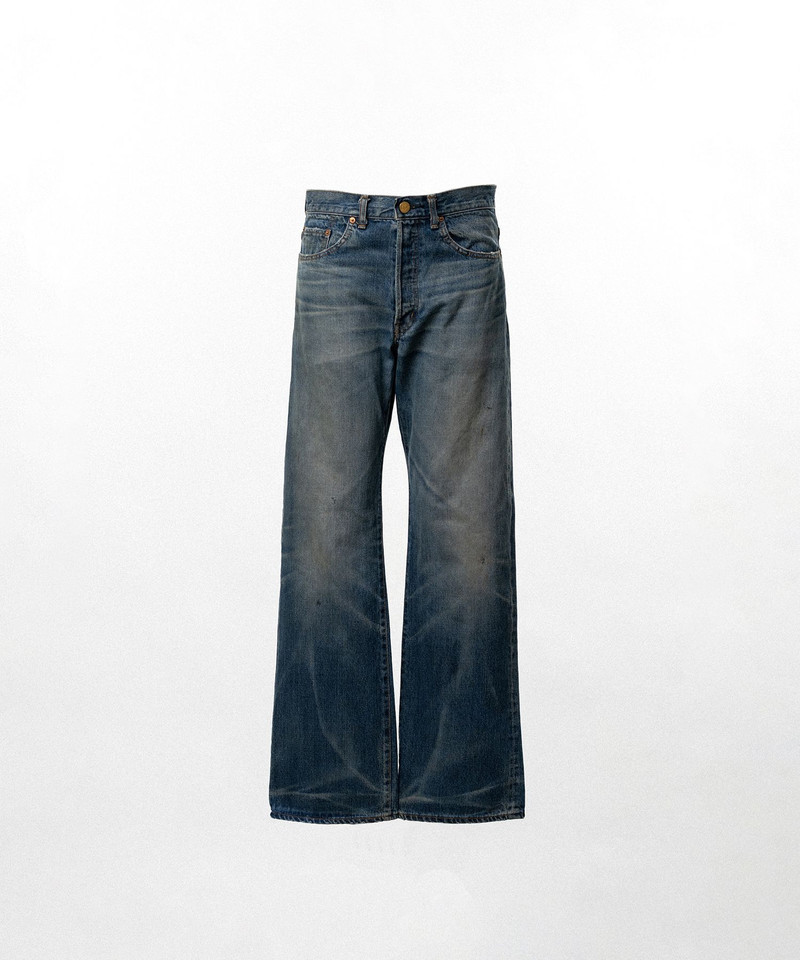 Distressed Straight Denim Pants 14