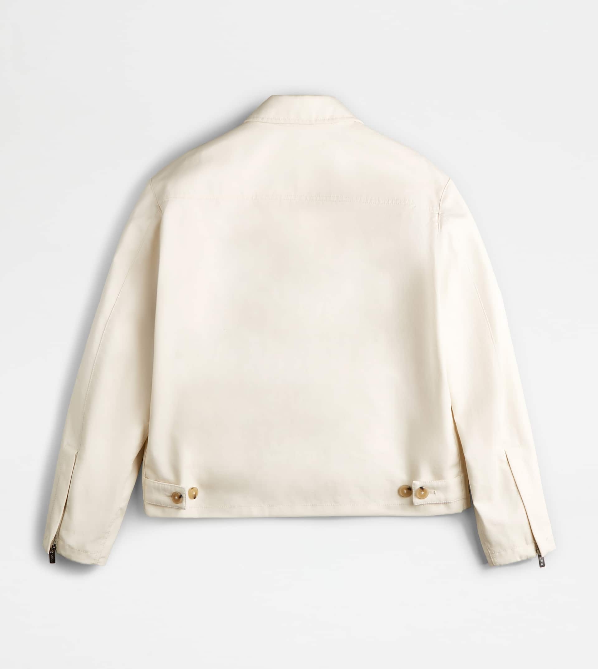OVER JACKET IN COTTON - WHITE - 2
