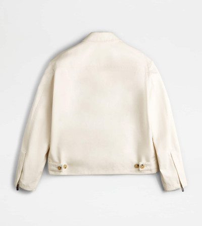 Tod's OVER JACKET IN COTTON - WHITE outlook