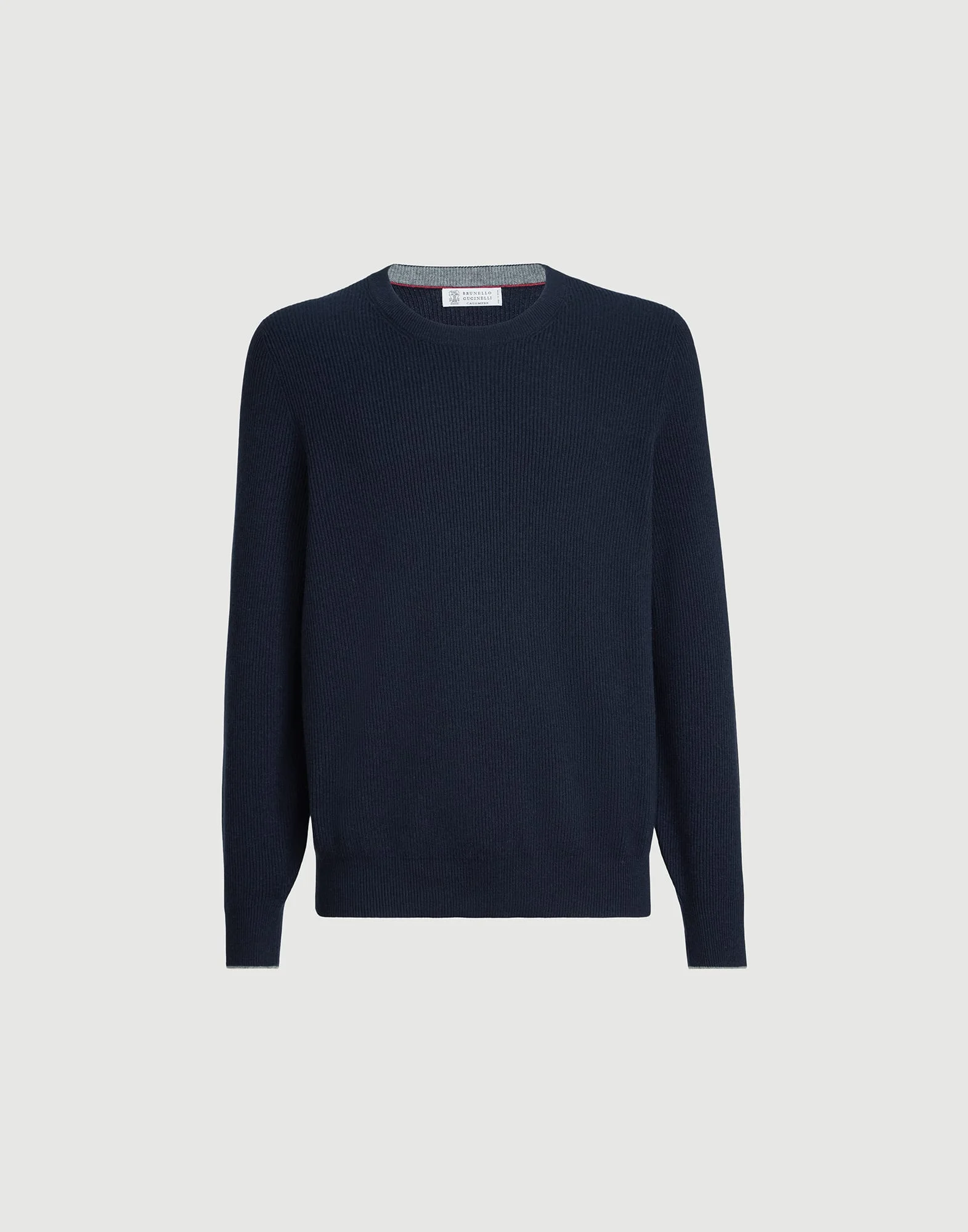 Cashmere 영어 늑골 스웨터 - 1