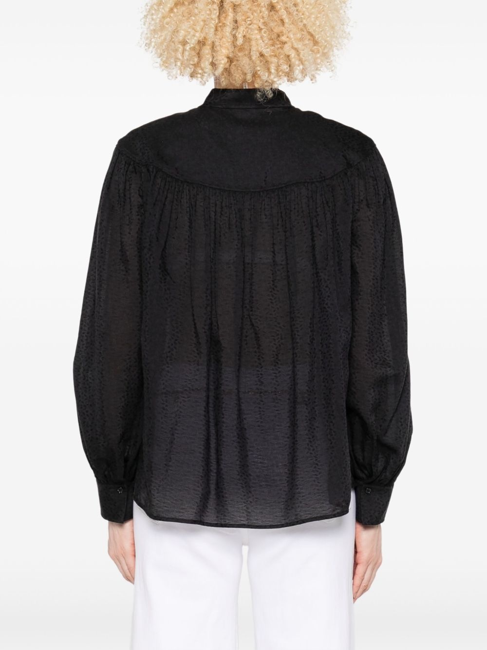 long-sleeve blouse - 4