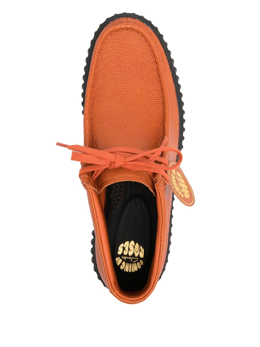 round-toe lace-up boots - 4
