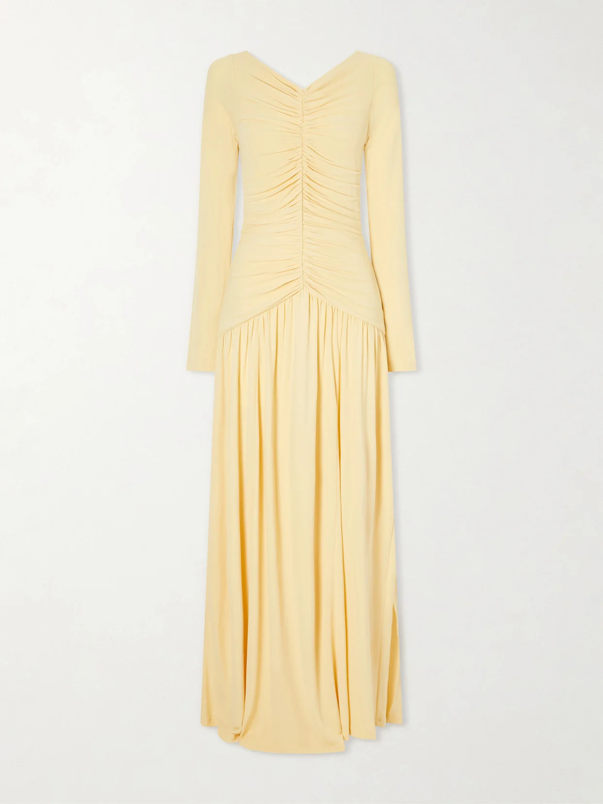 Ruched Jersey Maxi Dress - 1