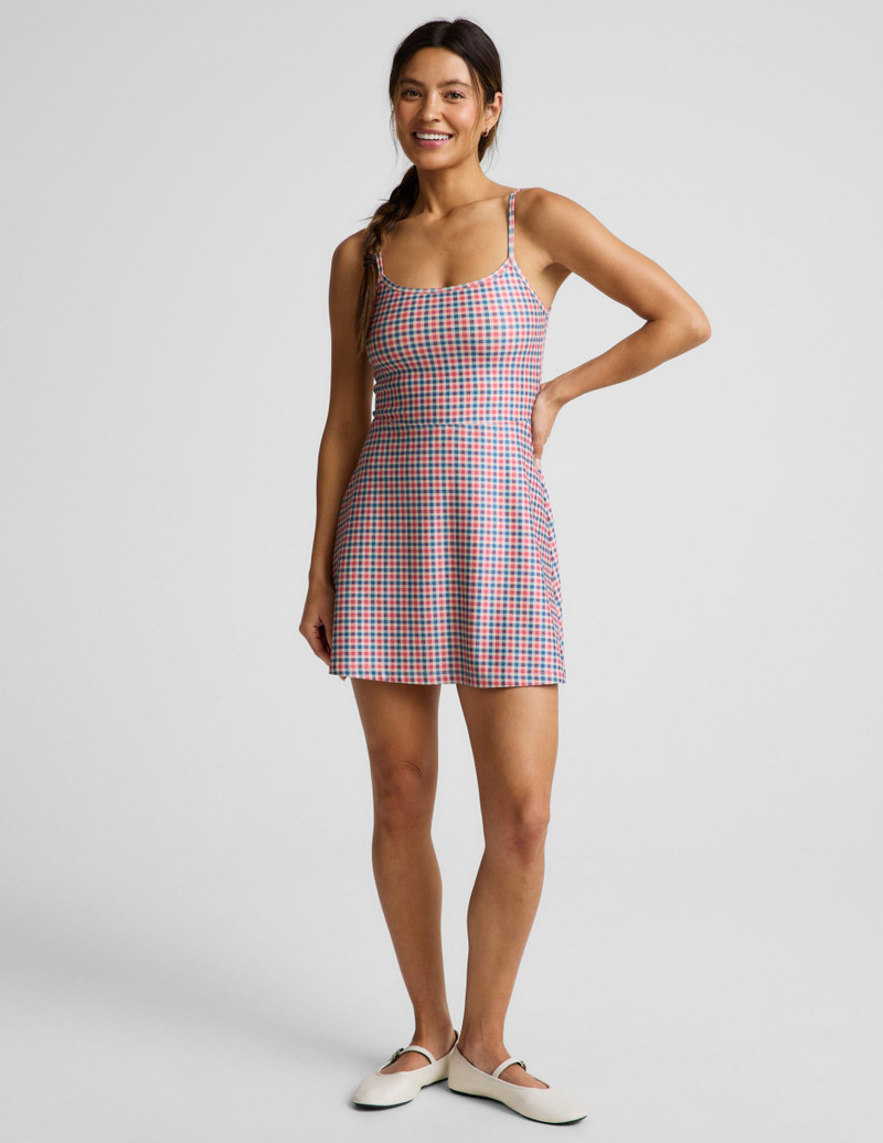 Sunwashed Gingham Midweight Spacedye Forever Dress - 1