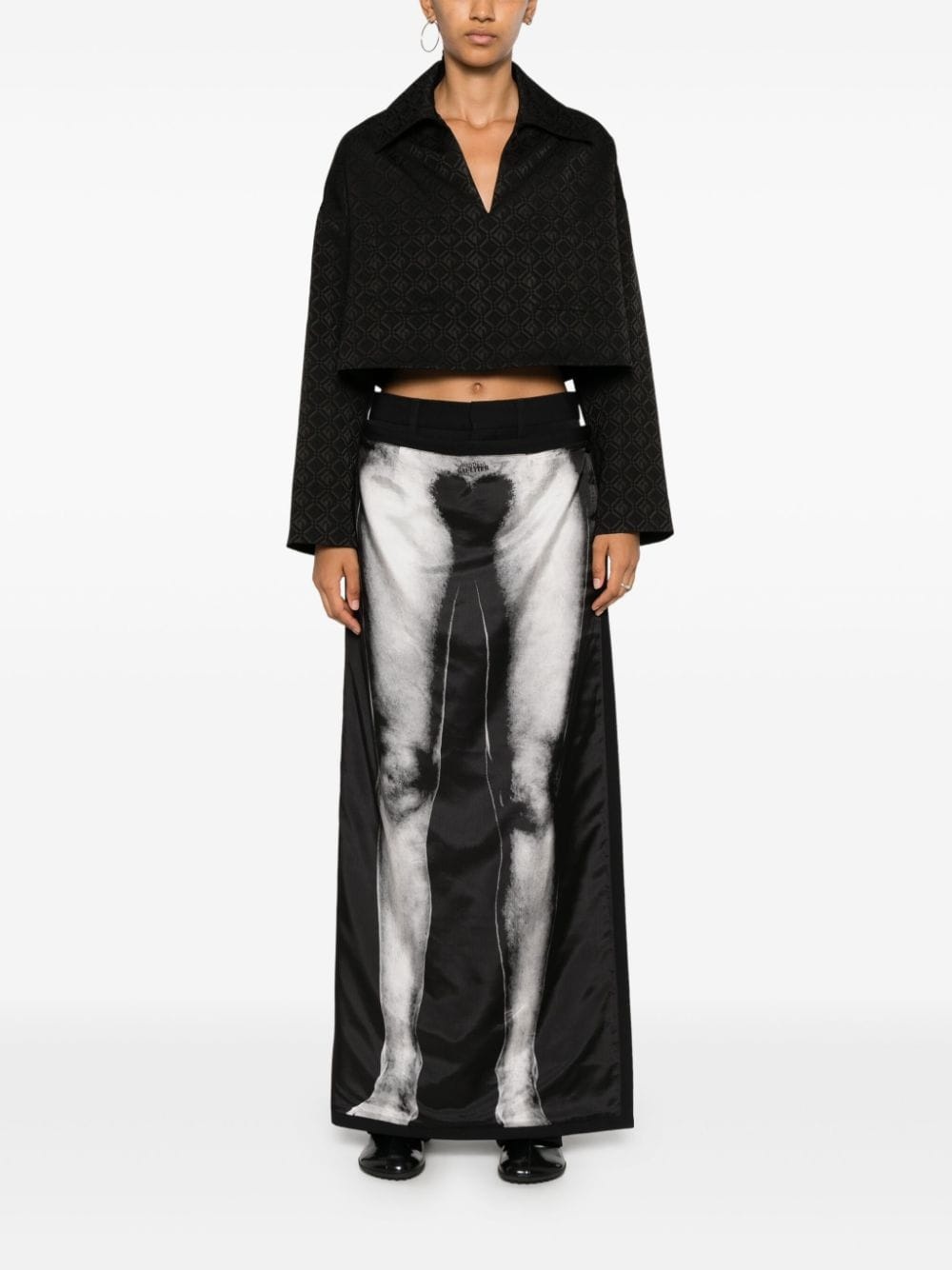 Moonogram jacquard top - 2