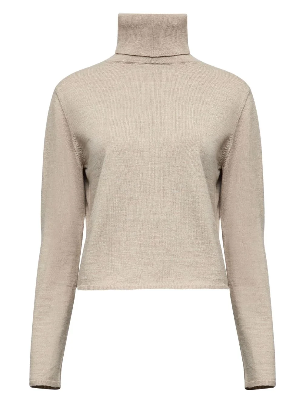 mock-neck long-sleeve top - 1